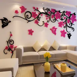 Drawings on the wall in the apartment with your photos