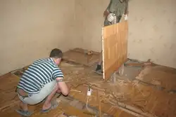 Я сам поменял пол в квартире фото