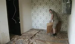 I changed the floor in the apartment myself photo