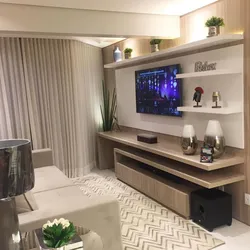 Bir Otaqlı Mənzilin Içərisində Televizor
