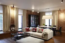 Apartment interiors with large walls