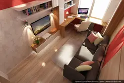 Interior of the room if she is alone in the apartment