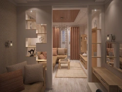 Apartment interiors the whole house in one room
