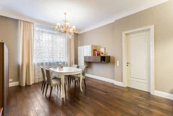 White Laminate In The Interior Of An Apartment With White Doors