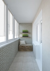 Üç otaqlı mənzildə balkon dizaynı