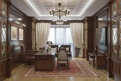 Классический дизайн кабинета в квартире