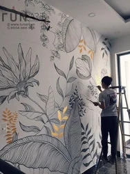 Apartment design full wall drawing