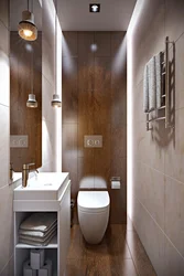Toilet meter by meter design in an apartment