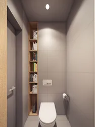 Toilet meter by meter design in an apartment