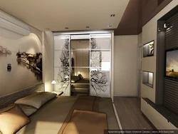 Apartment design 20 sq m with a niche