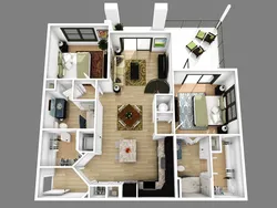 Arrangement of rooms in the apartment and their design