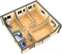 Arrangement of rooms in the apartment and their design