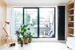 Apartment design with window and balcony