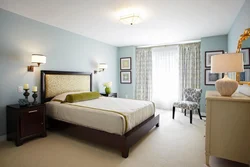 Sconce in the bedroom above the bed photo height