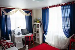Children'S Bedroom Design With Two Windows