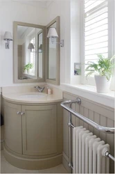 Corner Sink With Mirror For Bathroom Photo