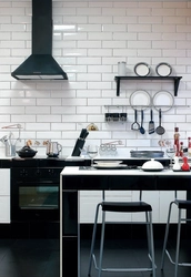 Photo Of Ceramic Tiles As An Apron In The Kitchen