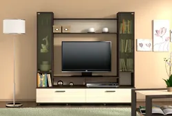 Wall for TV in the living room inexpensive photo