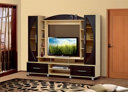 Wall for TV in the living room inexpensive photo