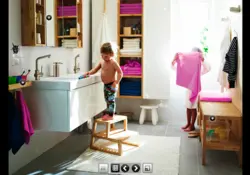 Photo of a family in the bathroom