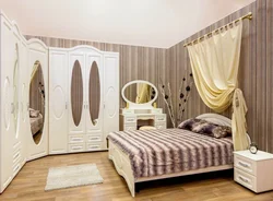 Small bedroom sets with corner wardrobe photo