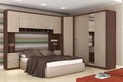 Small bedroom sets with corner wardrobe photo