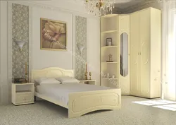 Спальныя гарнітуры маленькія з кутняй шафай фота