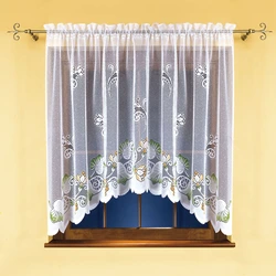 Inexpensive tulle for the kitchen photo