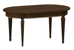 Dining table for living room extendable oval photo