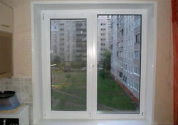 Фото пластиковое окно на кухню с установкой