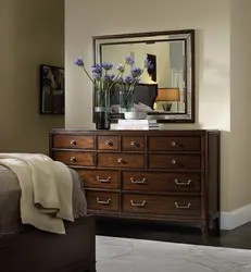 Photo Of A Narrow Chest Of Drawers In The Bedroom