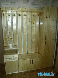 Hallway made from scrap materials photo
