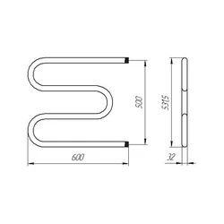 Bathroom Heated Towel Rail Photo Dimensions