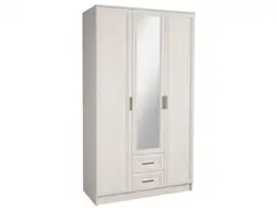 Three-leaf wardrobe in the bedroom photo