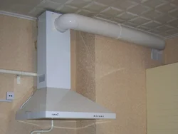 Photo Installation Of Ventilation In The Kitchen