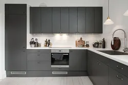 Gray kitchen photo