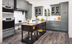 Gray kitchen photo