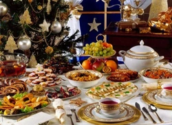 Festive kitchen photo