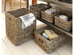 Photo of kitchen baskets