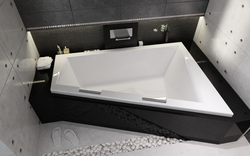 Photo bathtub sloping