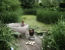 Açıq hamam fotoşəkili