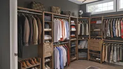 Wooden wardrobe photo