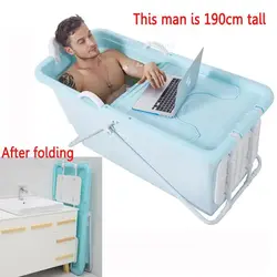 Photo folding bathtub