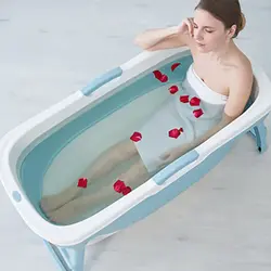 Photo folding bathtub