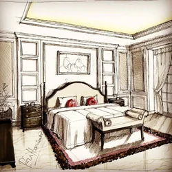 Bedroom sketches photos