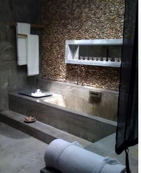 Concrete bathtub photo