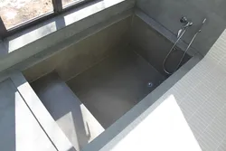 Concrete bathtub photo