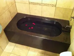 Concrete bathtub photo