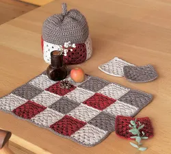 Knitted kitchen photo