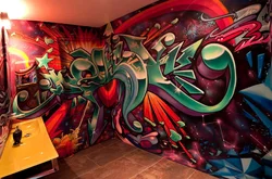 Oshxonadagi graffiti fotosurati